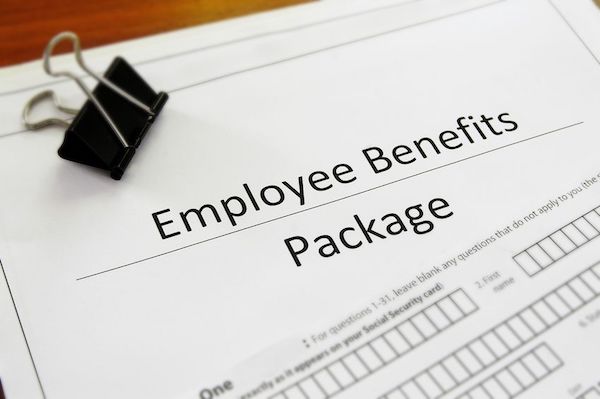 10843382 - closeup of an employee benefit package